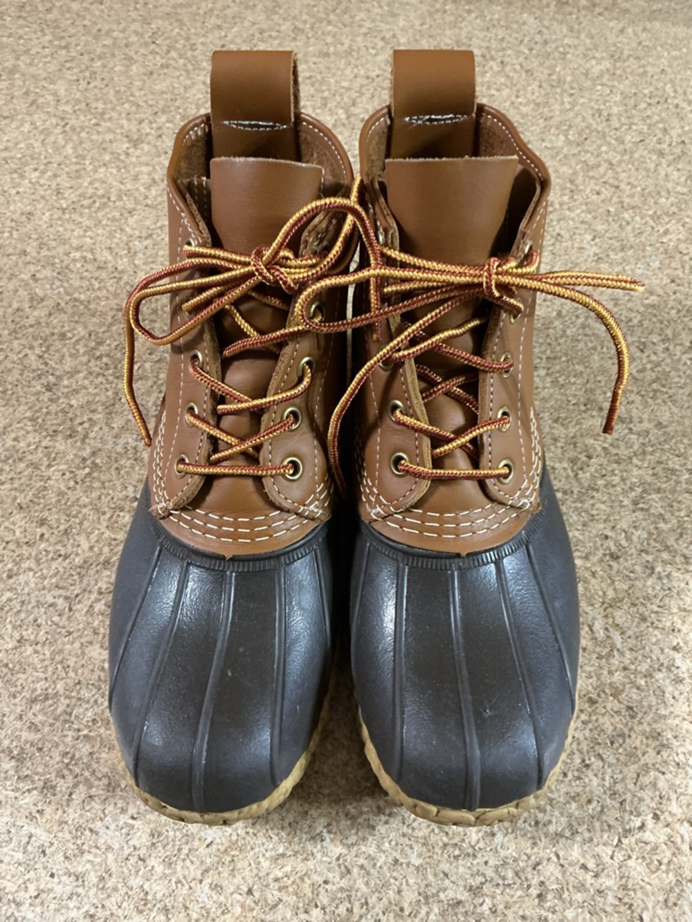 L.L. Bean Women's Two-Tone Brown and Black Duck Boots - Picture 6 of 6